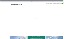Desktop Screenshot of mechatron-solar.com
